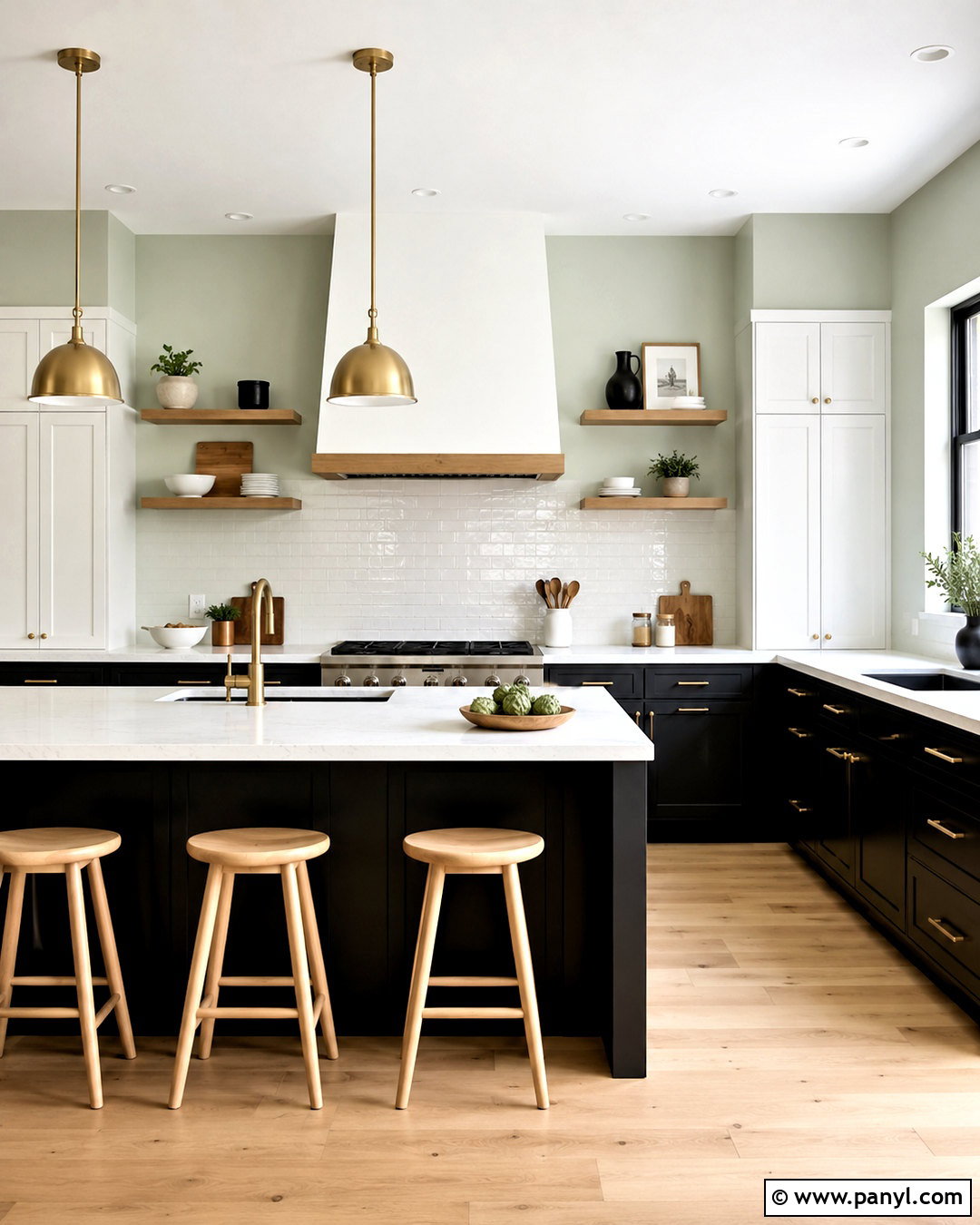 Sea Salt Kitchen With Black Cabinets - 35 sea salt kitchen walls