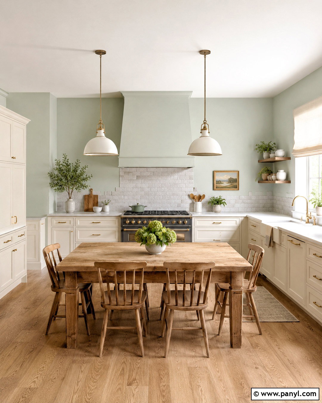 Sea Salt Kitchen With Brick Backsplash - 35 sea salt kitchen walls