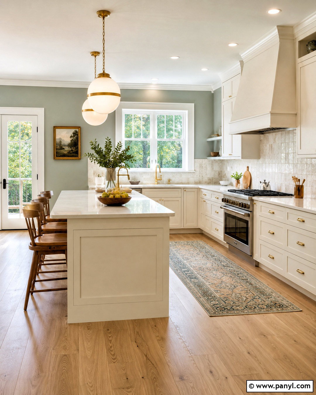 Sea Salt Kitchen With Warm White Cabinets - 35 sea salt kitchen walls