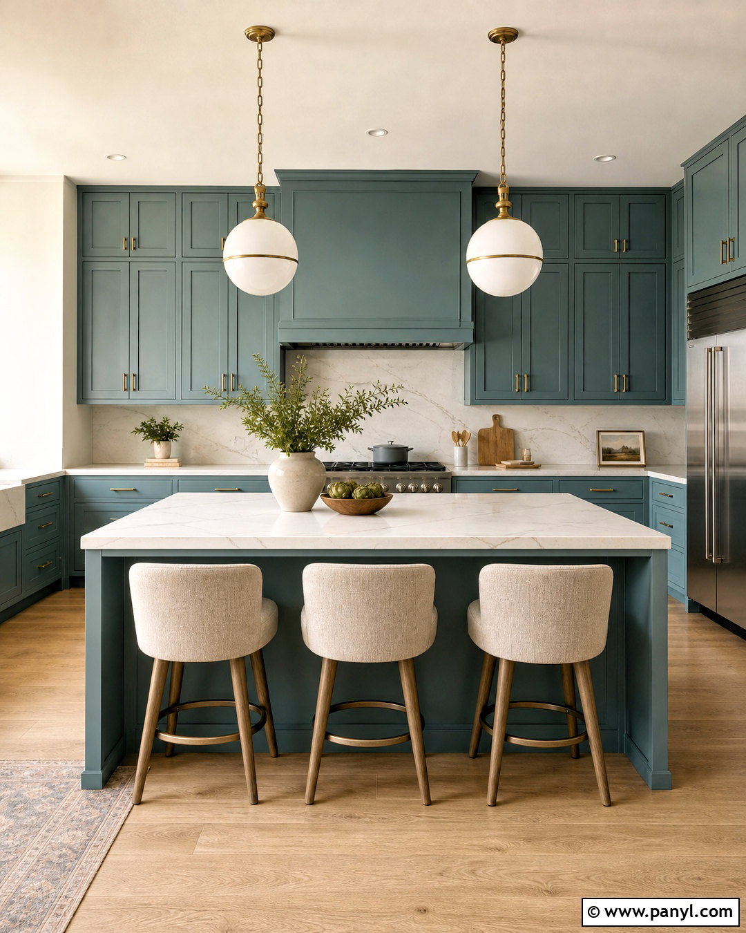 Sea Salt Kitchen With White Quartz - 20 sea salt sherwin williams kitchen ideas
