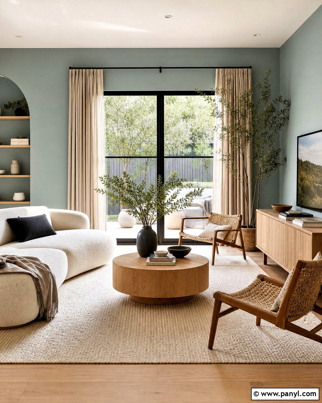 Sea Salt Living Room With Natural Oak - 20 sea salt sherwin williams living room ideas