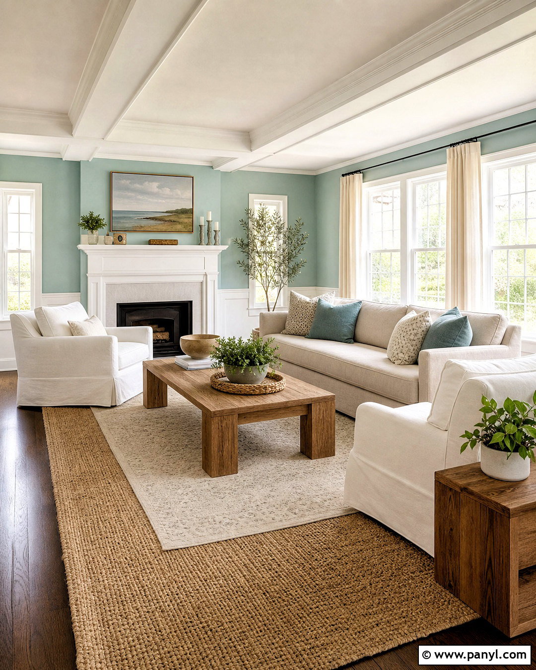 Sea Salt Living Room With White Trim - 20 sea salt sherwin williams living room ideas