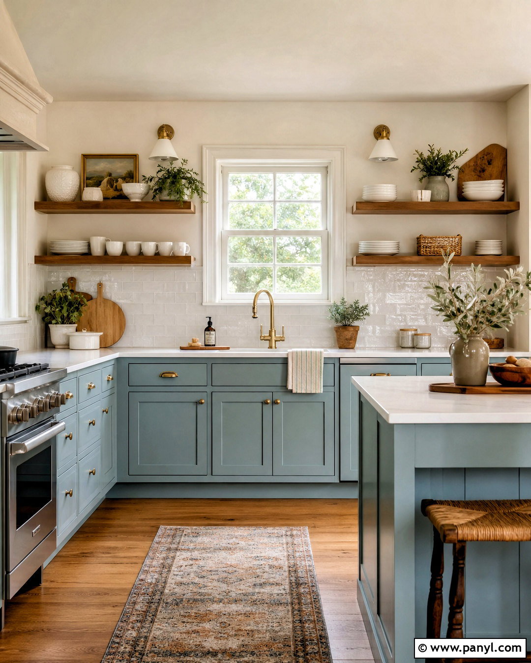 Sea Salt Lower Cabinets With Open Shelves - 20 sea salt kitchen cabinets