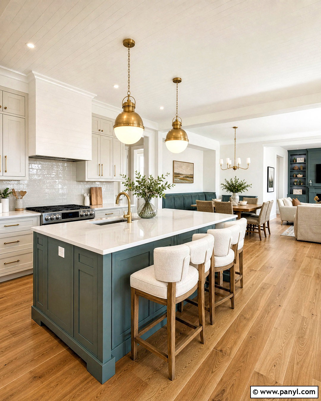 Sea Salt Open Concept Kitchen - 20 sea salt sherwin williams kitchen ideas