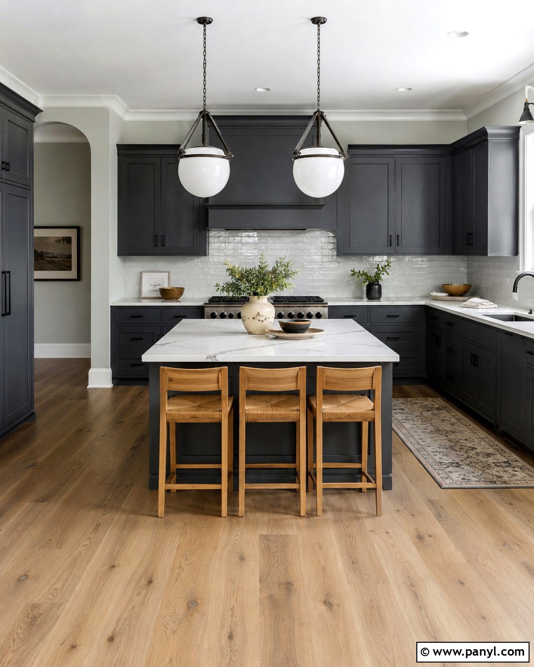 Sea Salt Walls With Charcoal Gray Cabinets - 20 Sea Salt Walls With Gray Cabinets