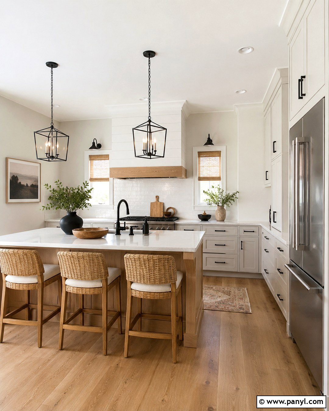 Sea Salt Walls With Gray Cabinets And Black Hardware - 20 Sea Salt Walls With Gray Cabinets