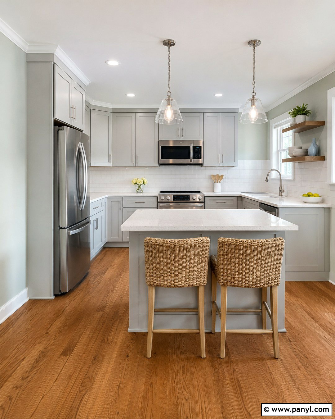 Sea Salt Walls With Light Gray Cabinets - 20 Sea Salt Walls With Gray Cabinets