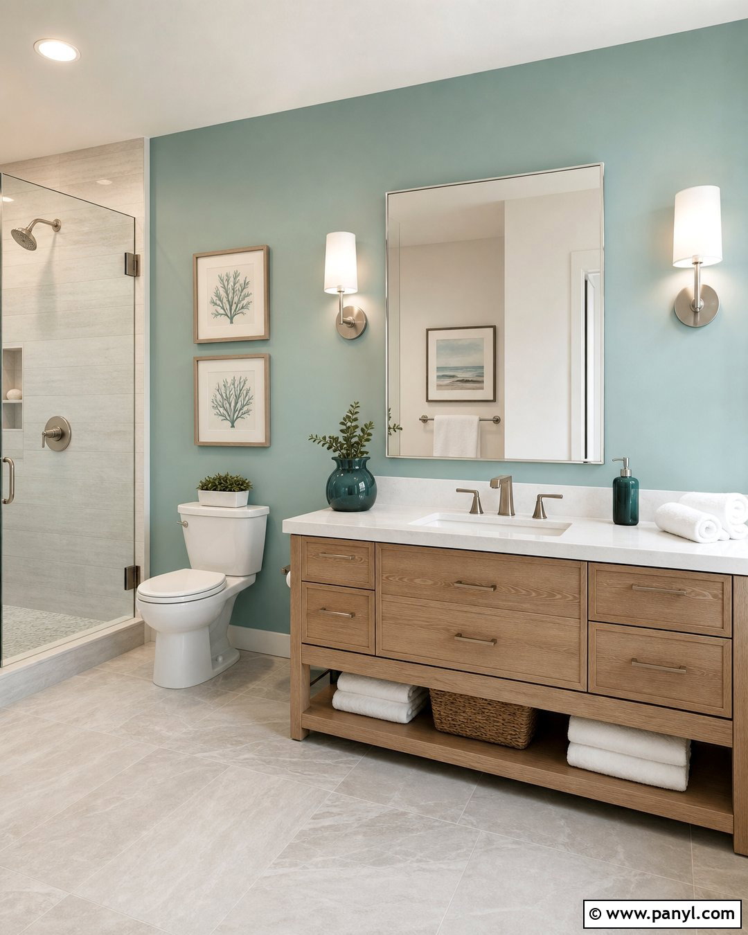 Seafoam Green Accent Wall - 30 Best Accent Wall Colors