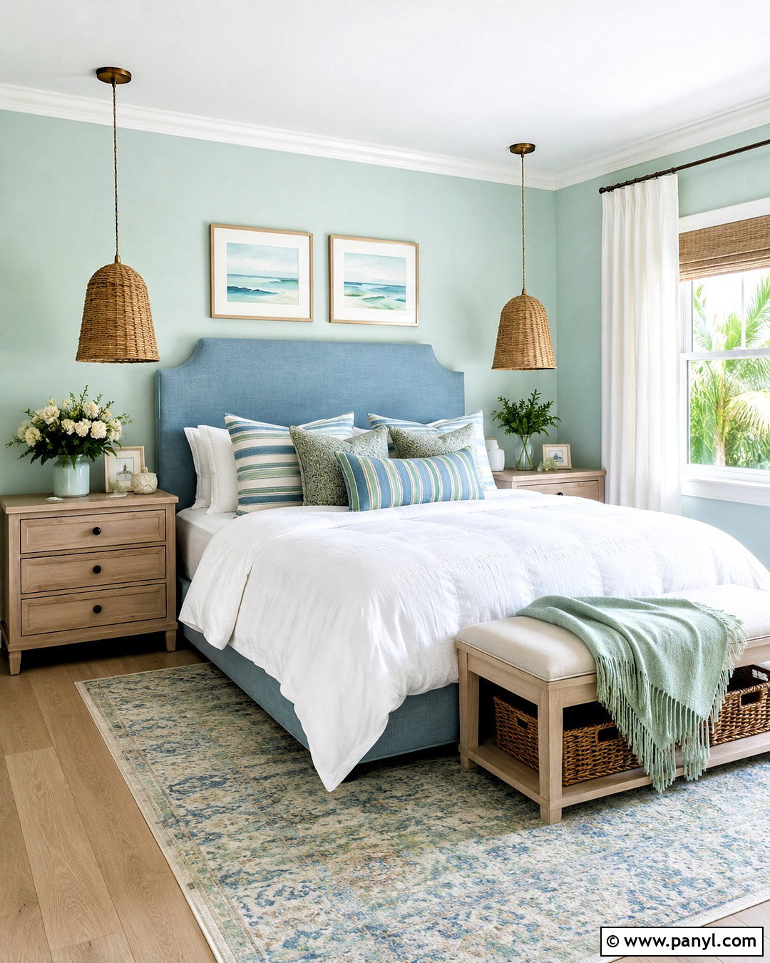 Seafoam Green And Sky Blue Bedroom - 20 blue green bedroom ideas