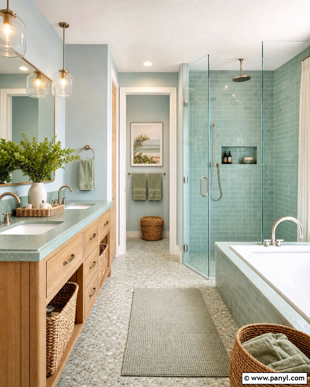 Seafoam Green Bathroom - 20 all green bathroom ideas