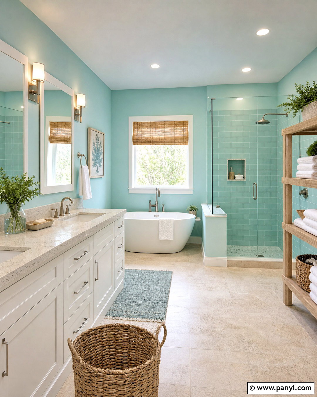 Seafoam Green Bathroom - 20 green bathroom paint colors