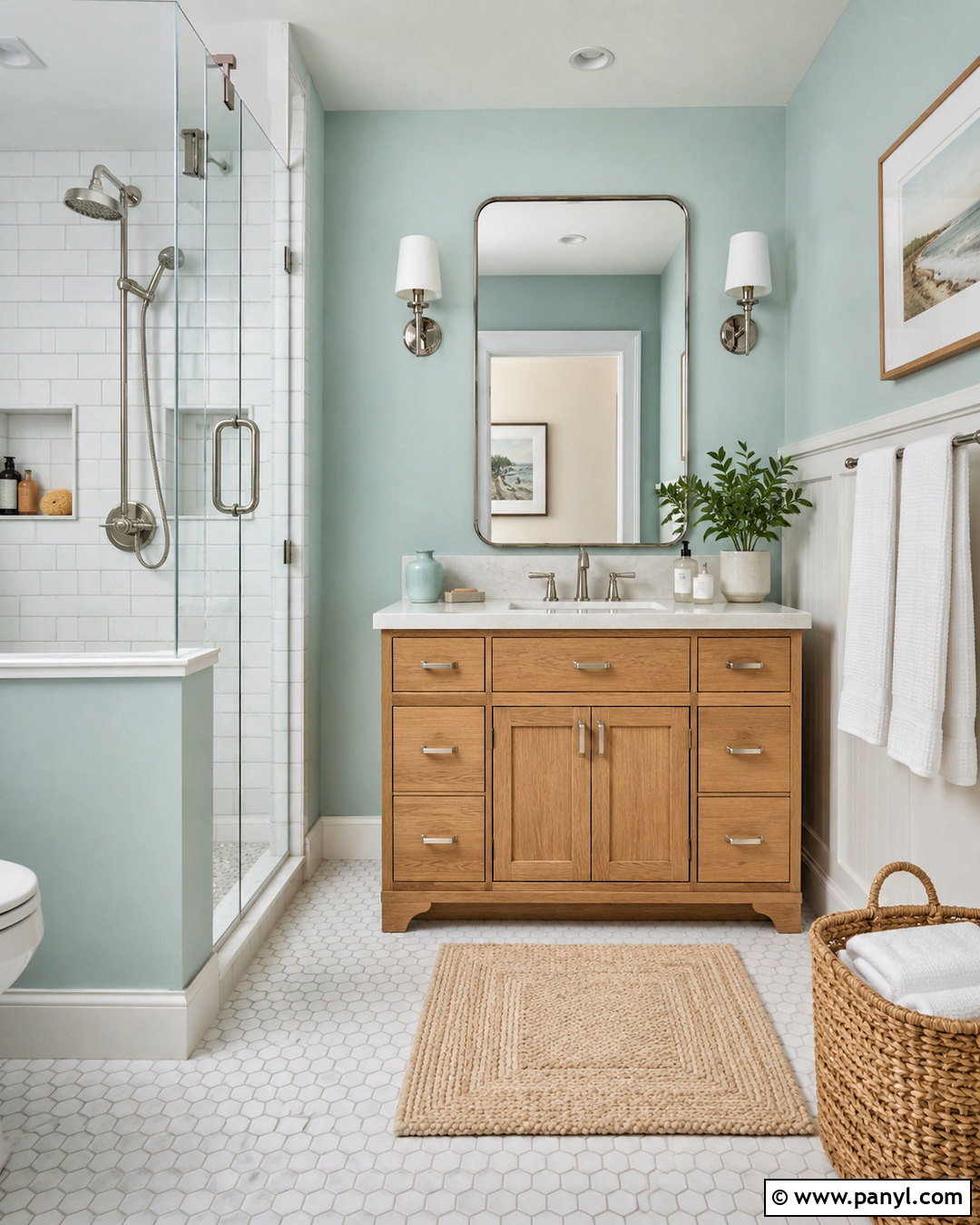 Seafoam Green Bathroom Wall Color - 40 Room Wall Color Ideas