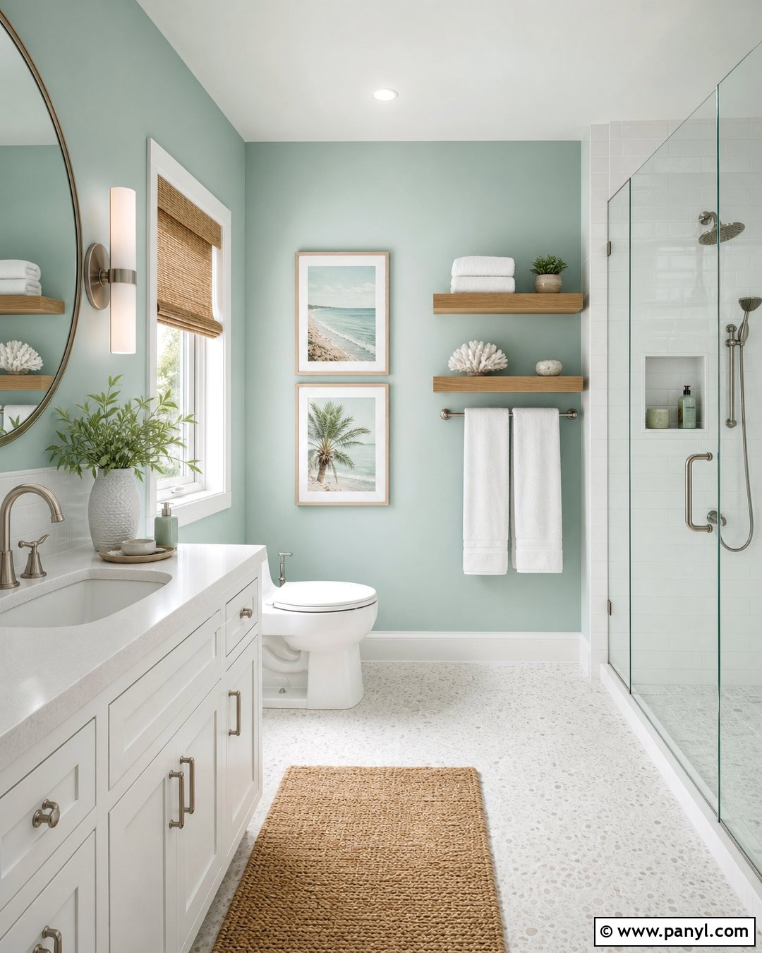 Seafoam Green Bathroom Walls - 30 Green Color Wall Ideas