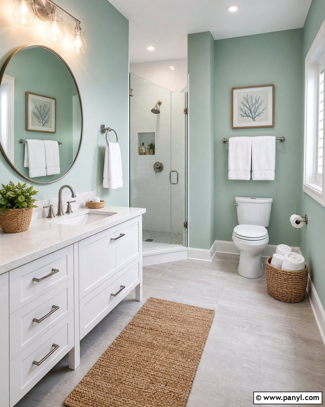 Seafoam Green Bathroom Walls - 30 green wall colors