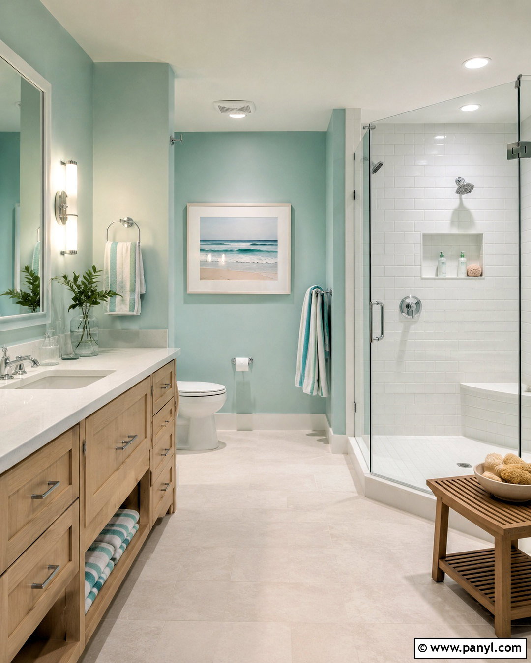 Seafoam Green Bathroom Walls - 40 bathroom wall color ideas