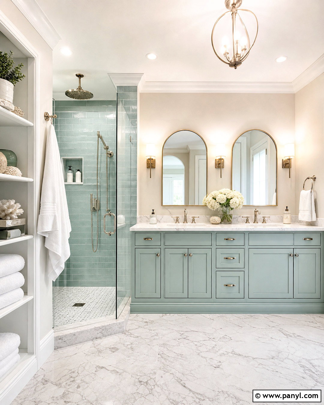 Seafoam Green Bathroom With Marble - 20 seafoam green bathroom ideas
