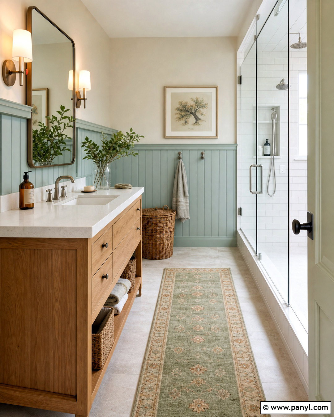 Seafoam Green Bathroom With Wainscoting - 20 seafoam green bathroom ideas
