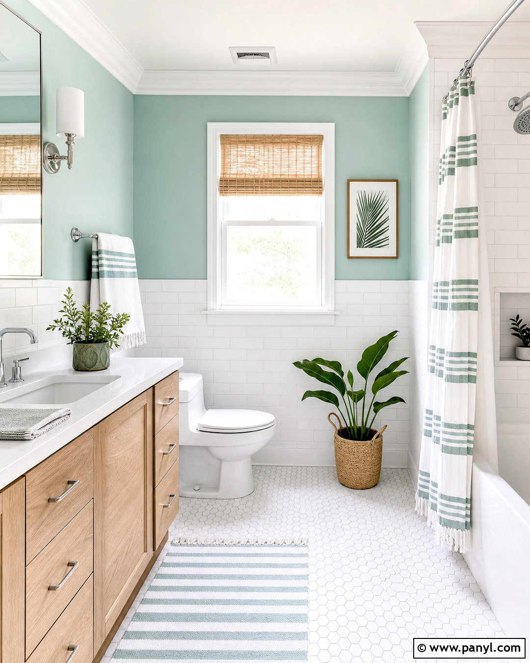 Seafoam Green Bathroom With White Subway Tile - 20 seafoam green bathroom ideas