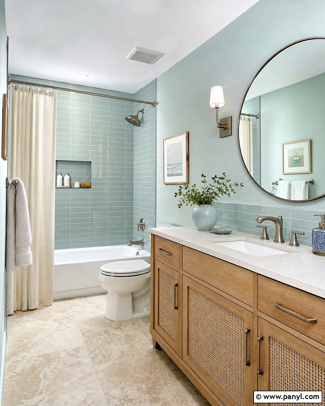 Seafoam Green Guest Bathroom - 20 green guest bathroom ideas