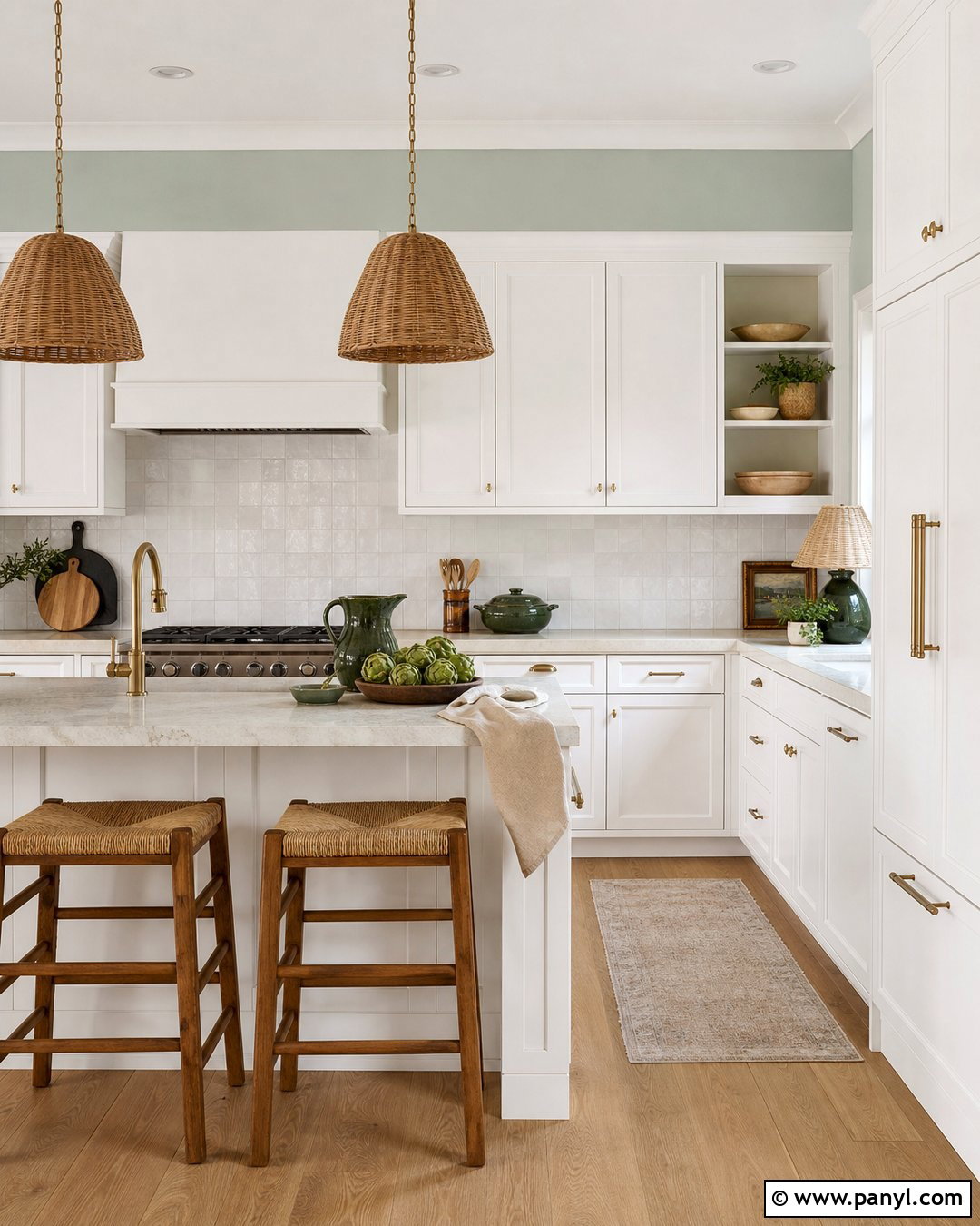 Seafoam Green Kitchen Walls - 30 White Kitchen Wall Color Ideas