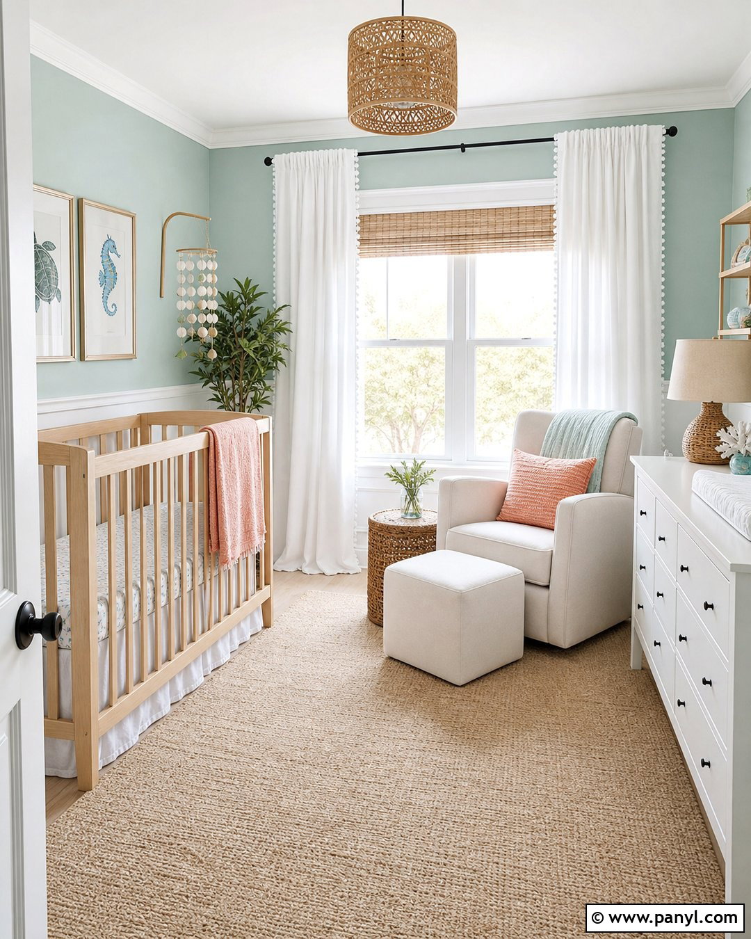 Seafoam Green Nursery Walls - 20 Green Nursery Wall Color Ideas