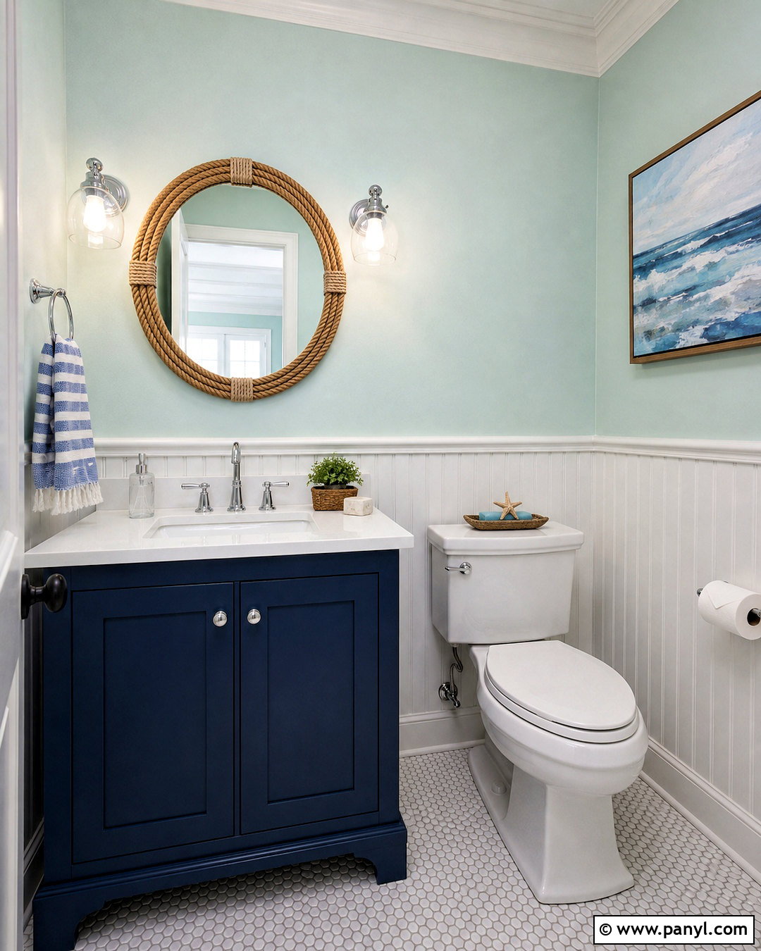 Seafoam Green Powder Room - 20 powder room paint colors
