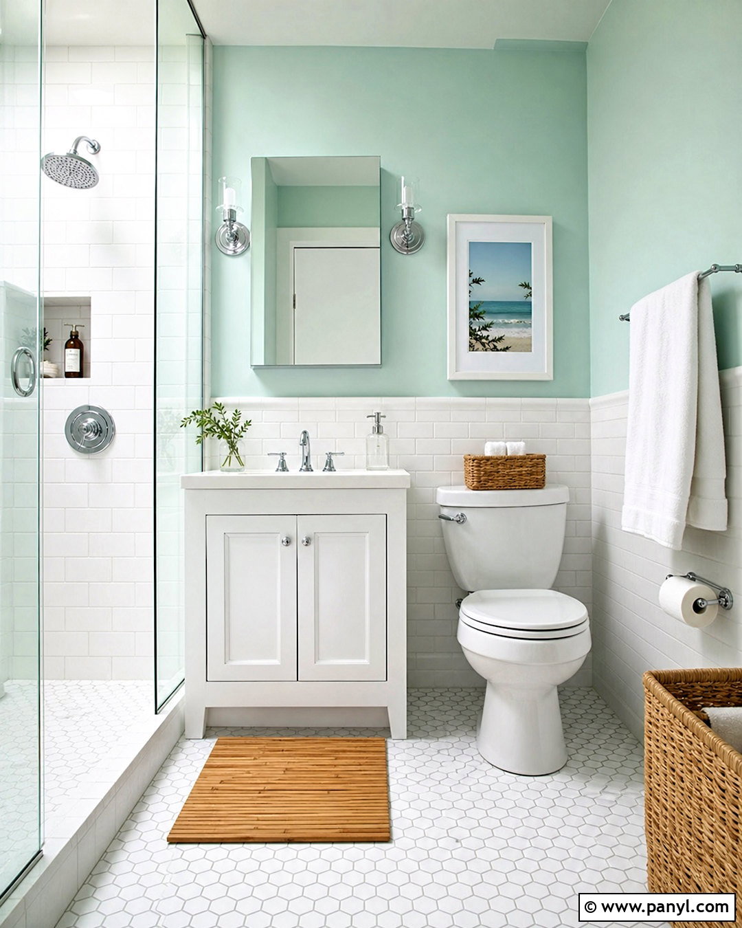 Seafoam Green Small Bathroom - 20 small bathroom color ideas paint ideas