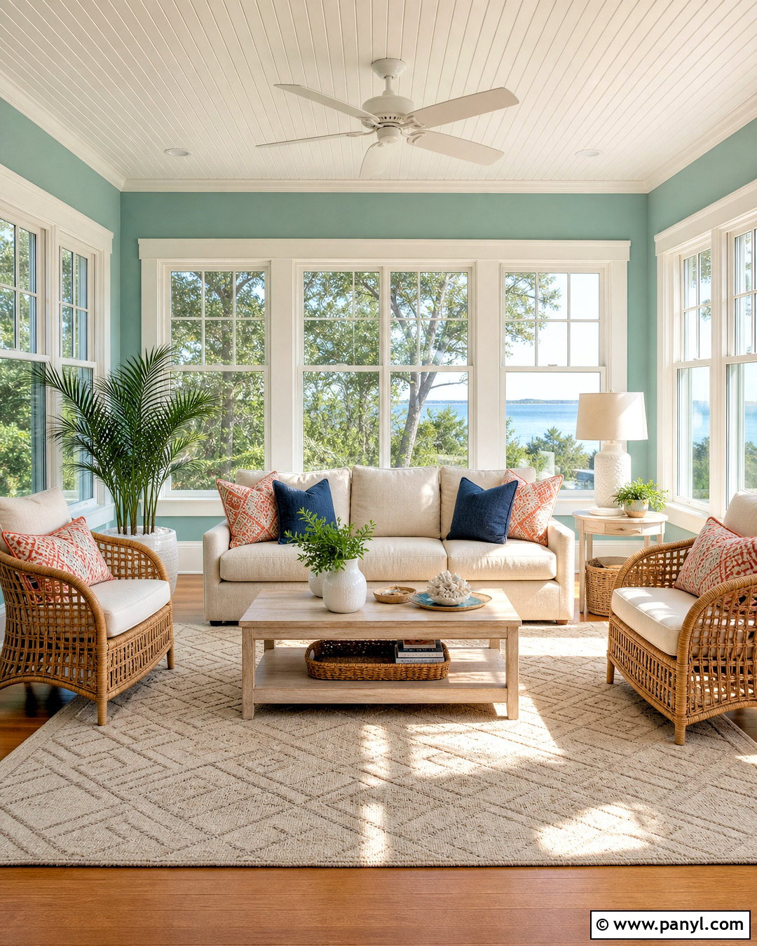 Seafoam Green Sunroom Paint Color - 20 sunroom paint colors ideas