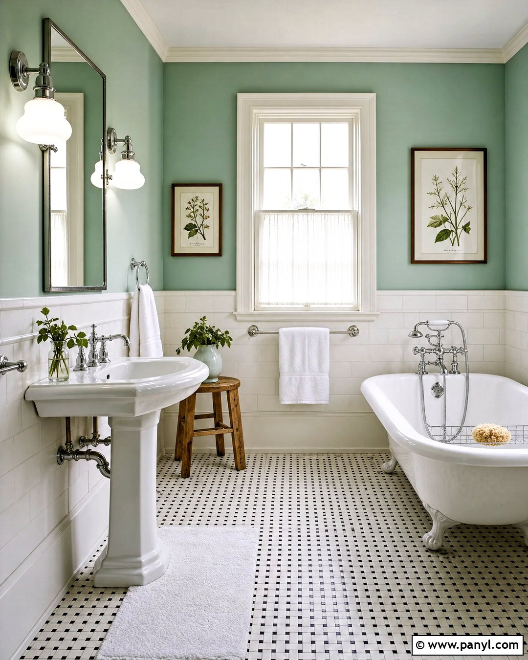 Seafoam Green Vintage Bathroom - 20 seafoam green bathroom ideas