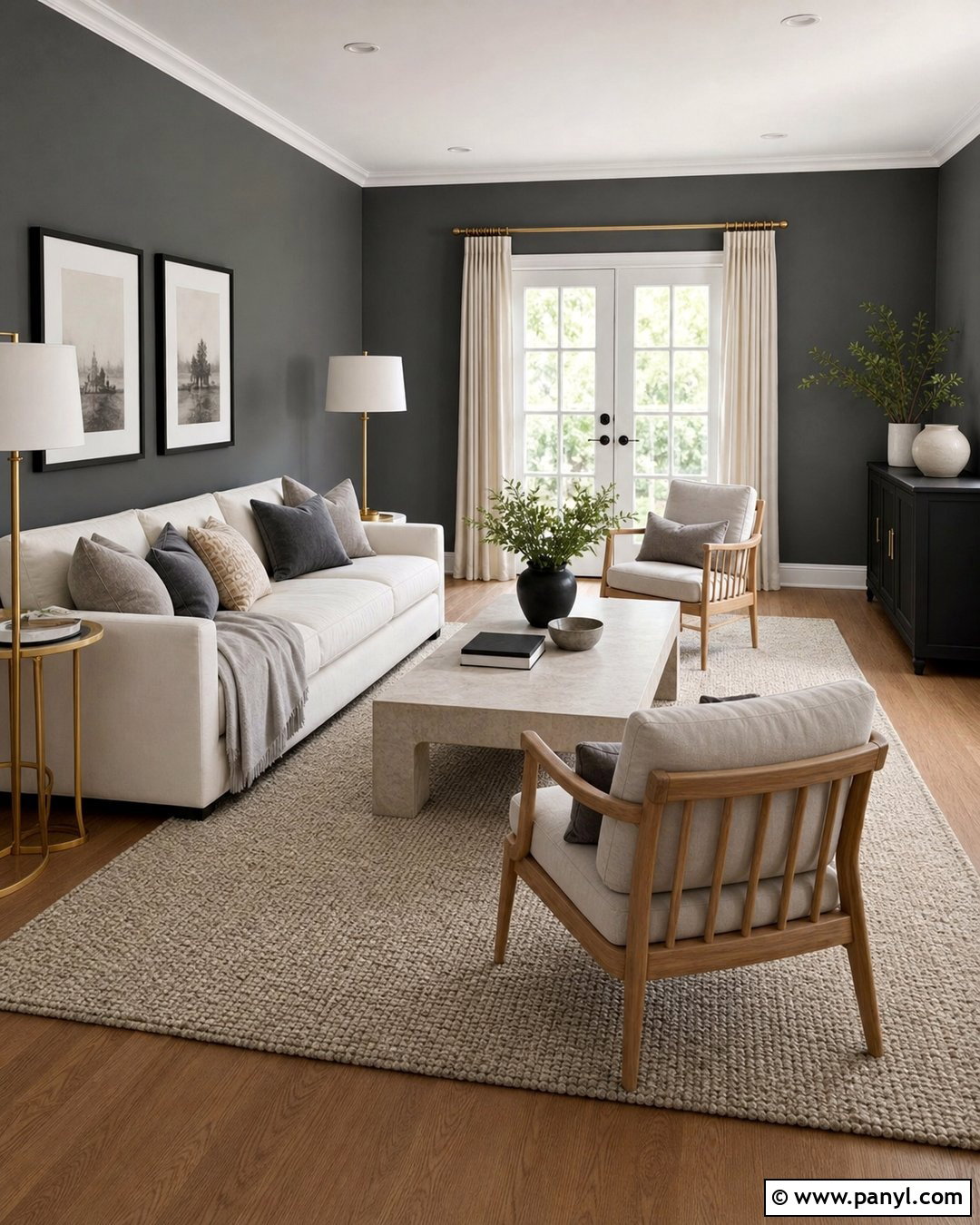 Seal Gray And White Living Room - 25 Seal Gray Paint Wall Colors