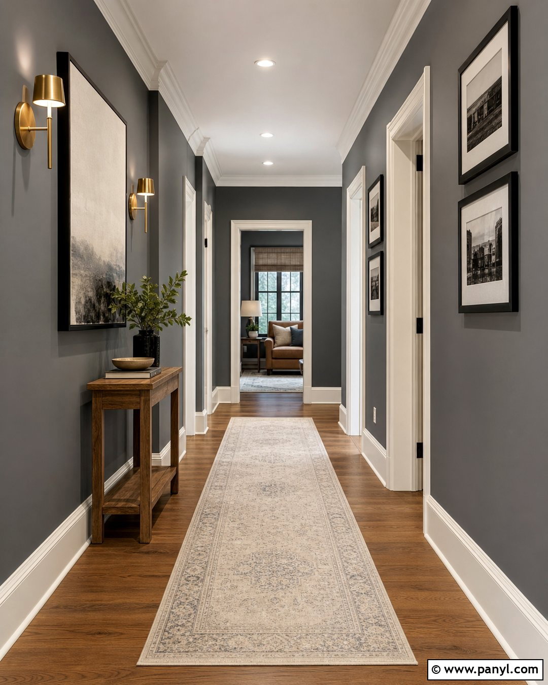 Seal Gray Hallway With White Trim - 25 Seal Gray Paint Wall Colors
