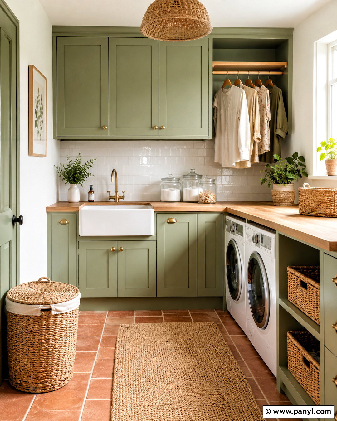 Seasonal Laundry Room - 20 magnolia green paint colors