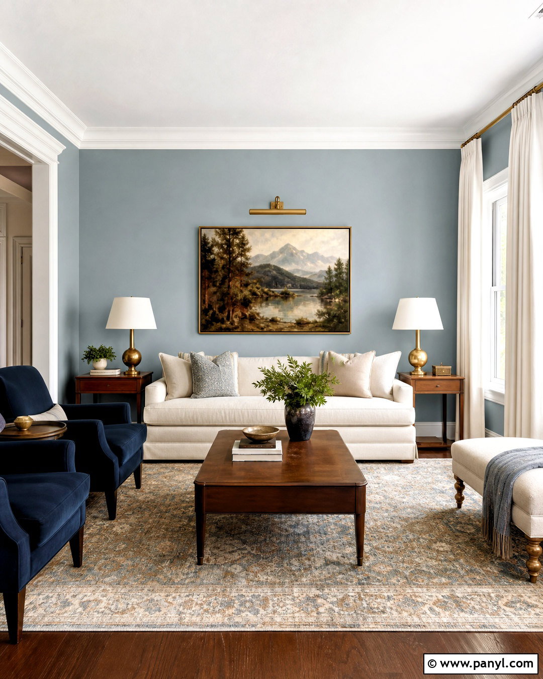 Serenely Modern Traditional Living Room - 20 serenely sherwin williams ideas