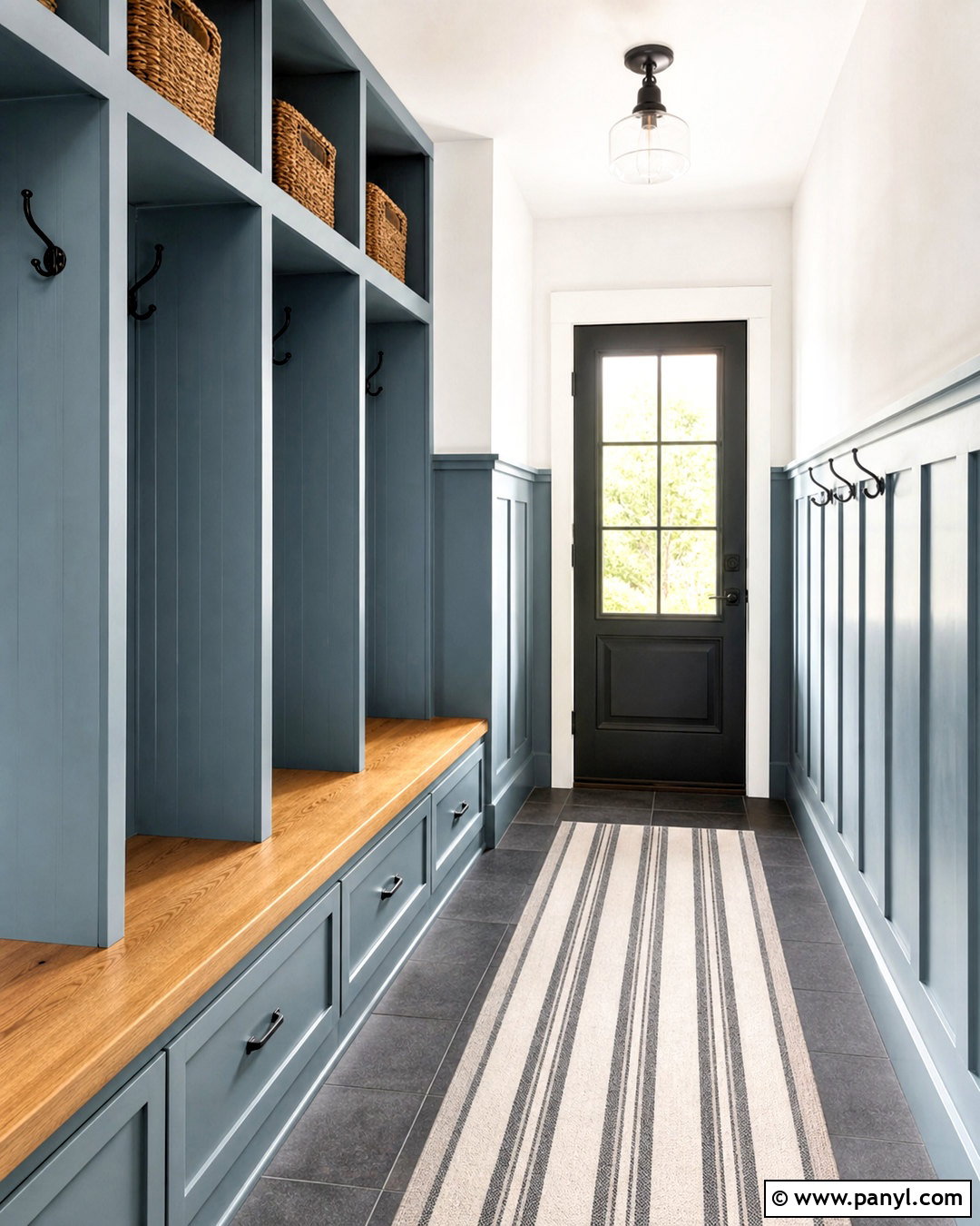 Serenely Mudroom With Board And Batten - 20 serenely sherwin williams ideas