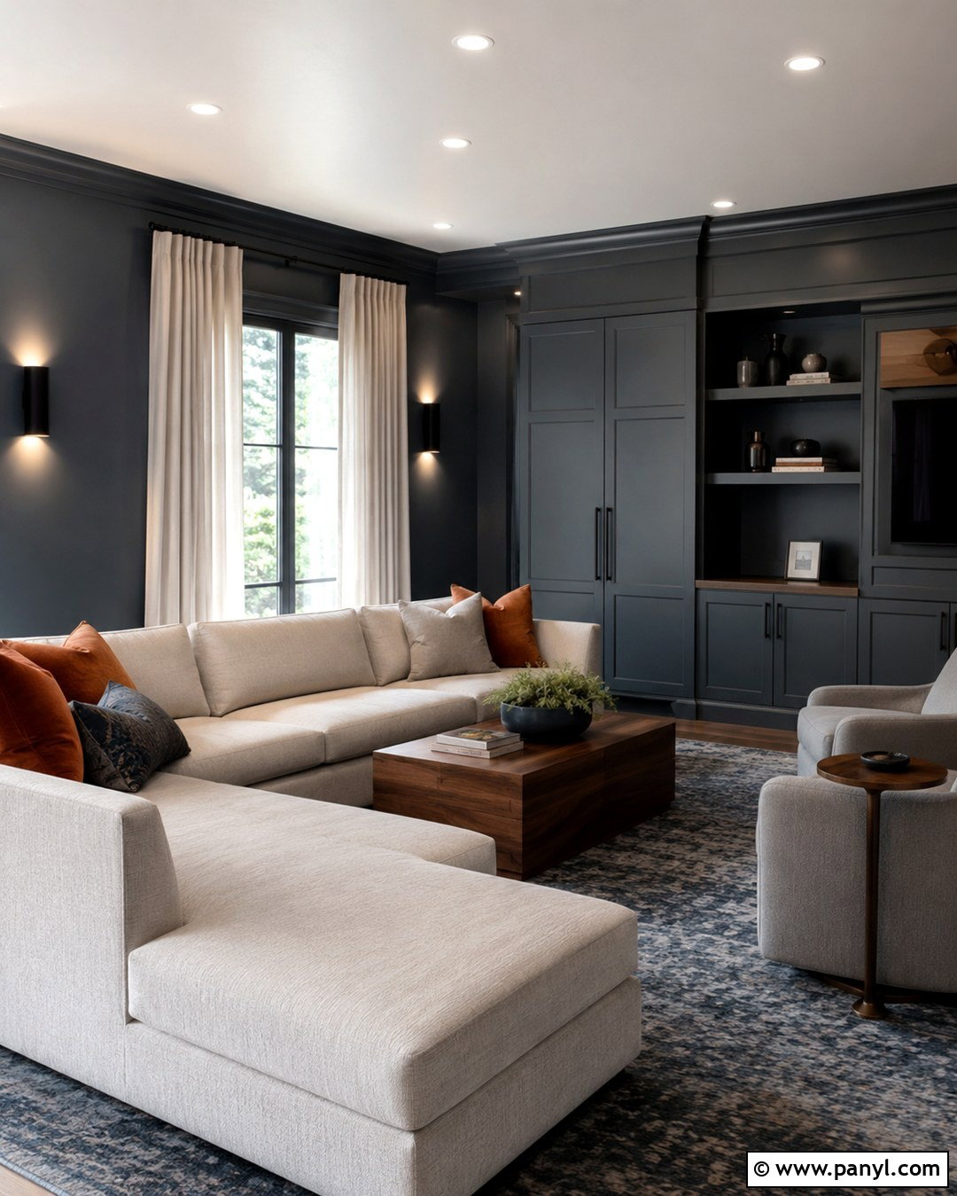 Serious Gray Sherwin Williams Media Room - 20 blue grey sherwin williams ideas