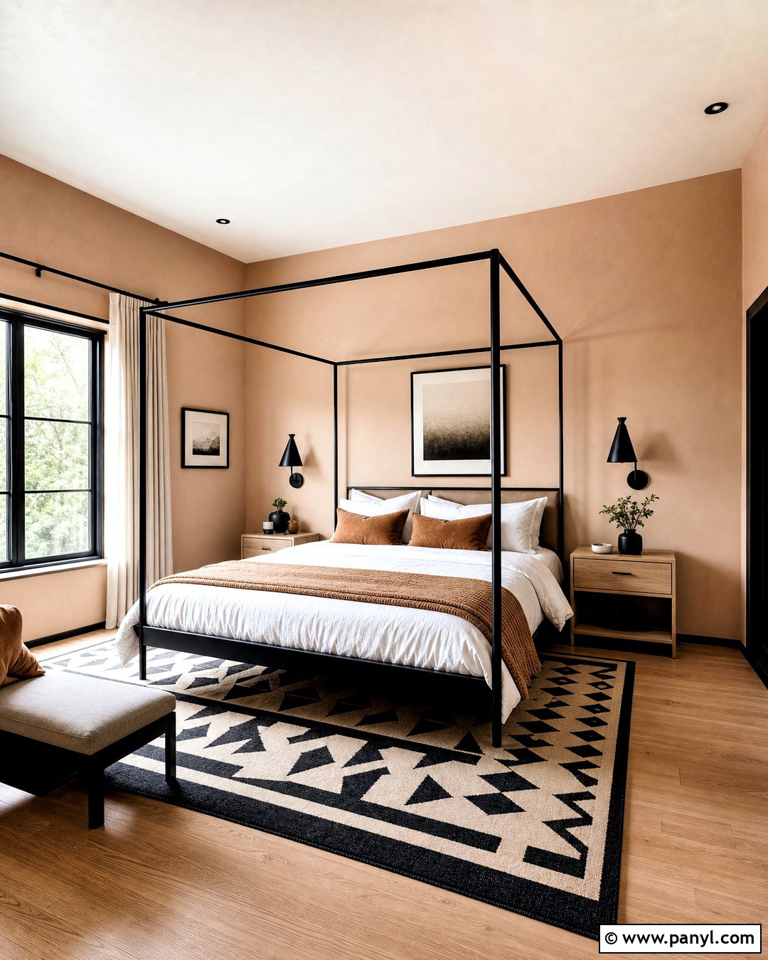 Setting Plaster Bedroom With Black Accents - 20 setting plaster farrow and ball bedrooms