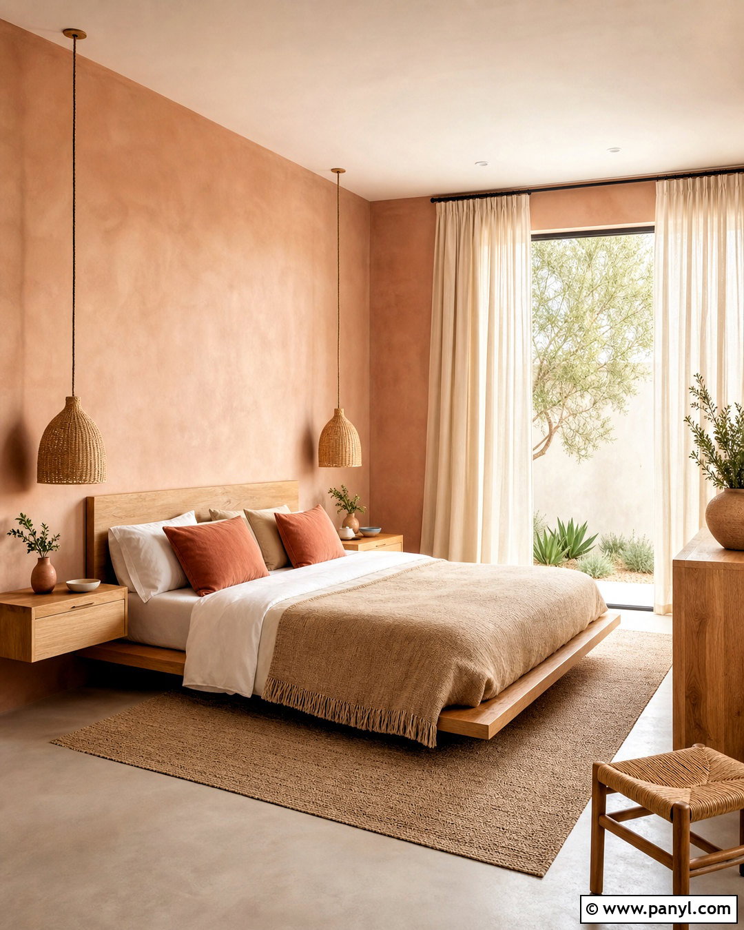Setting Plaster Bedroom With Natural Oak Furniture - 20 setting plaster farrow and ball bedrooms