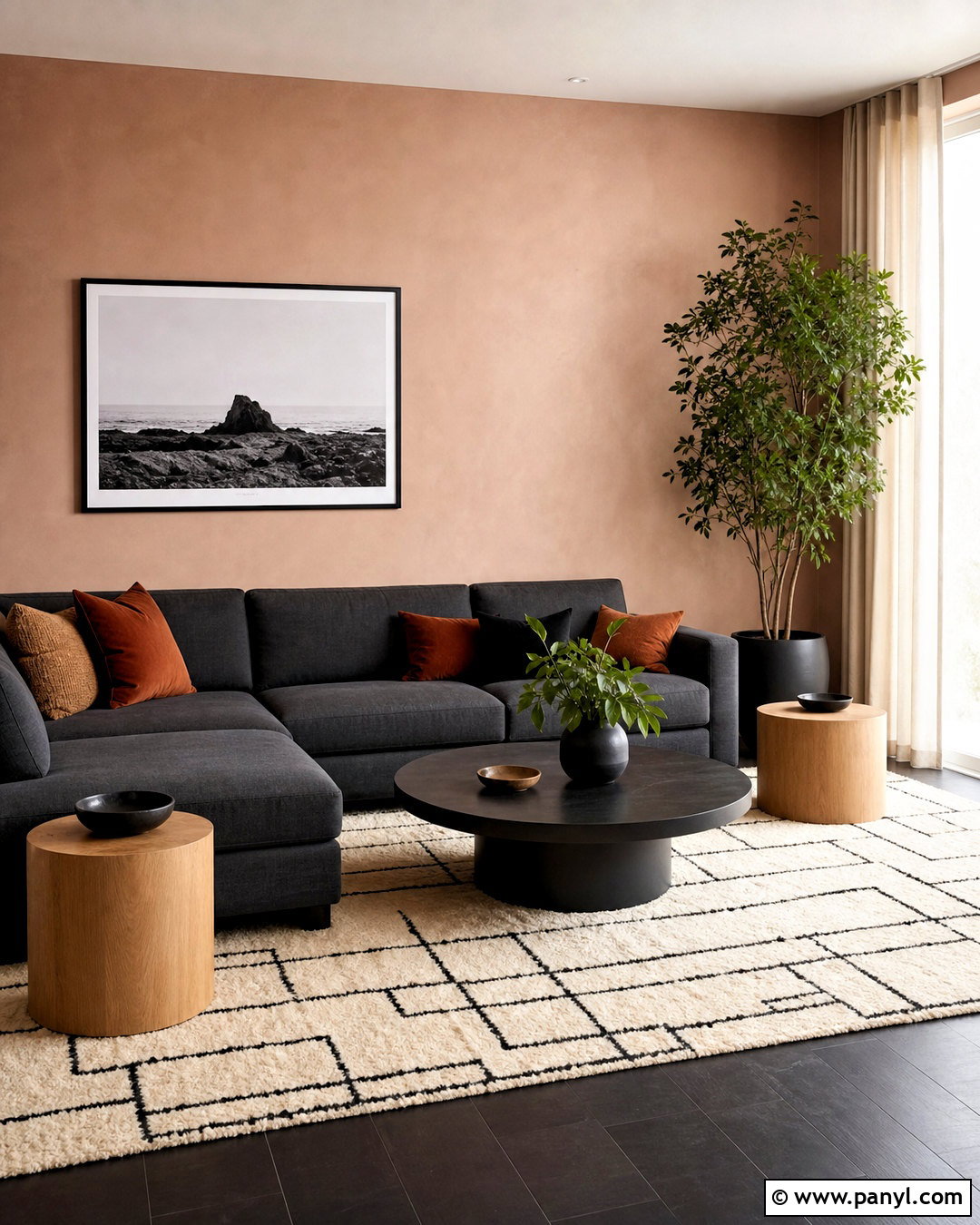 Setting Plaster Living Room With Charcoal Gray - 20 setting plaster living room ideas