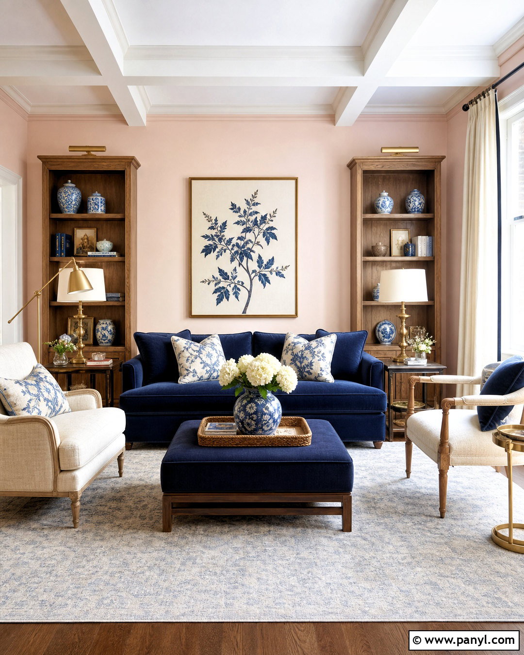 Setting Plaster Living Room With Navy Blue - 20 setting plaster living room ideas