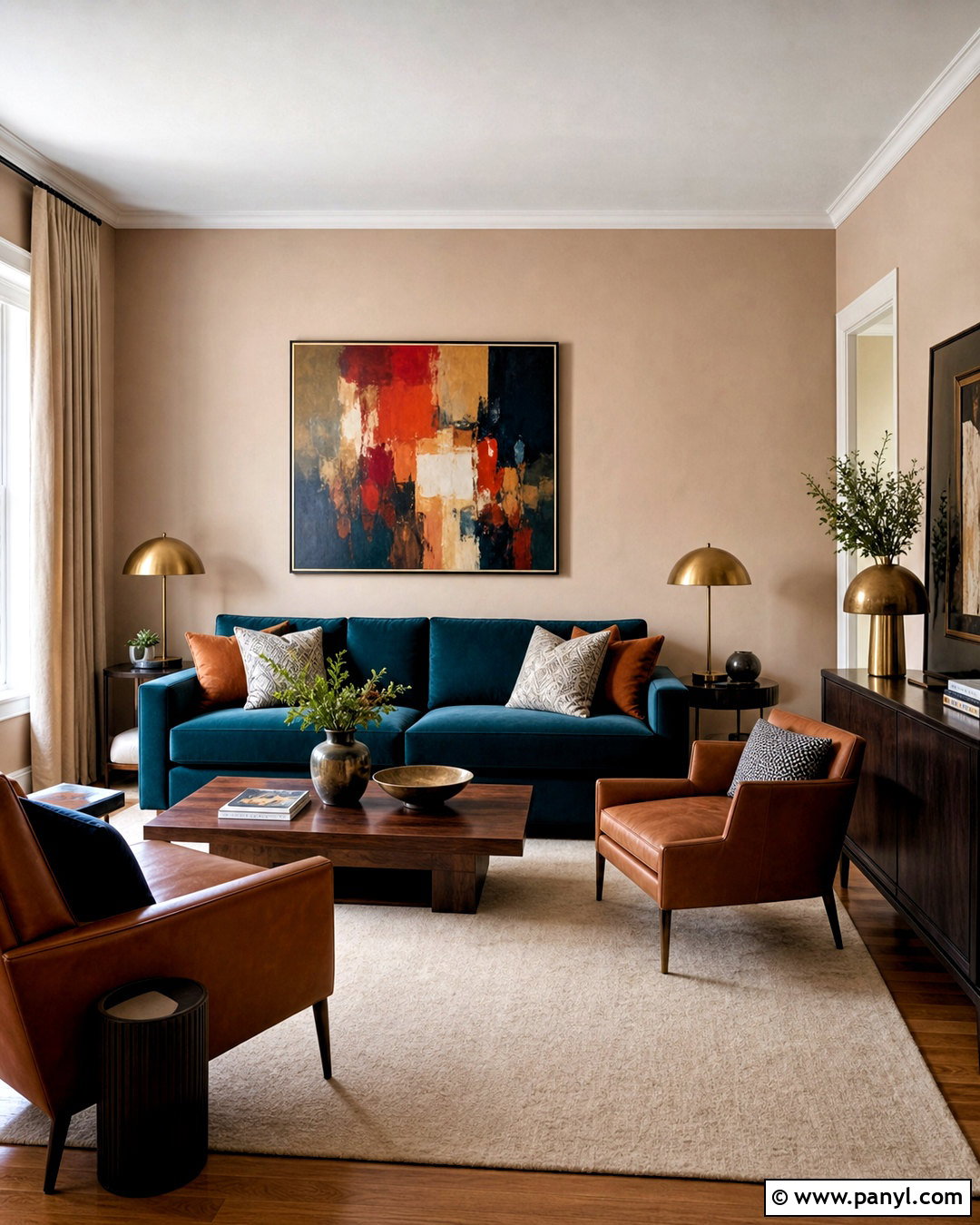 Setting Plaster Living Room With Teal Sofa - 20 setting plaster living room ideas