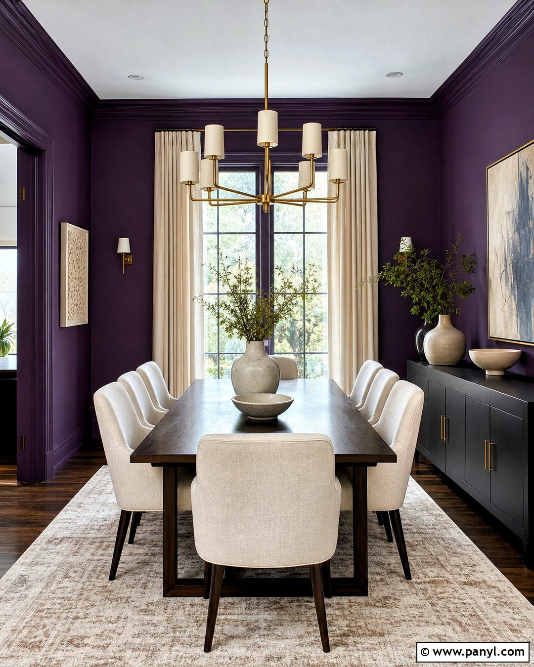Shadow Purple Dining Room - 20 royal purple paint colors