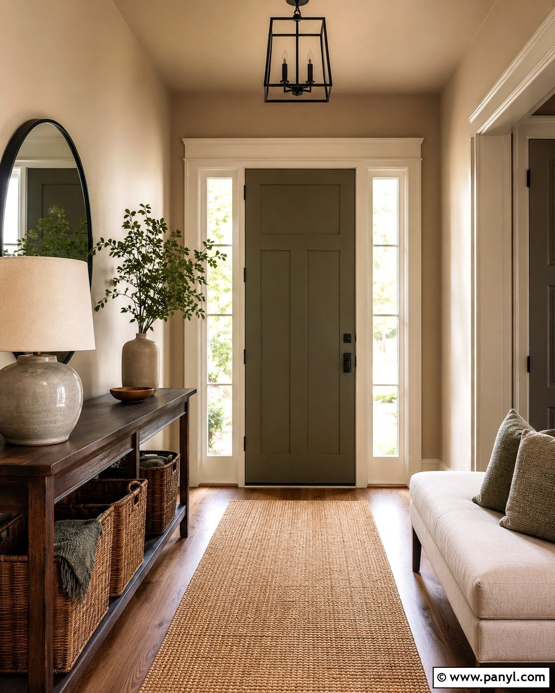 Shaker Beige Entryway - 20 Tan Wall Paint Colors
