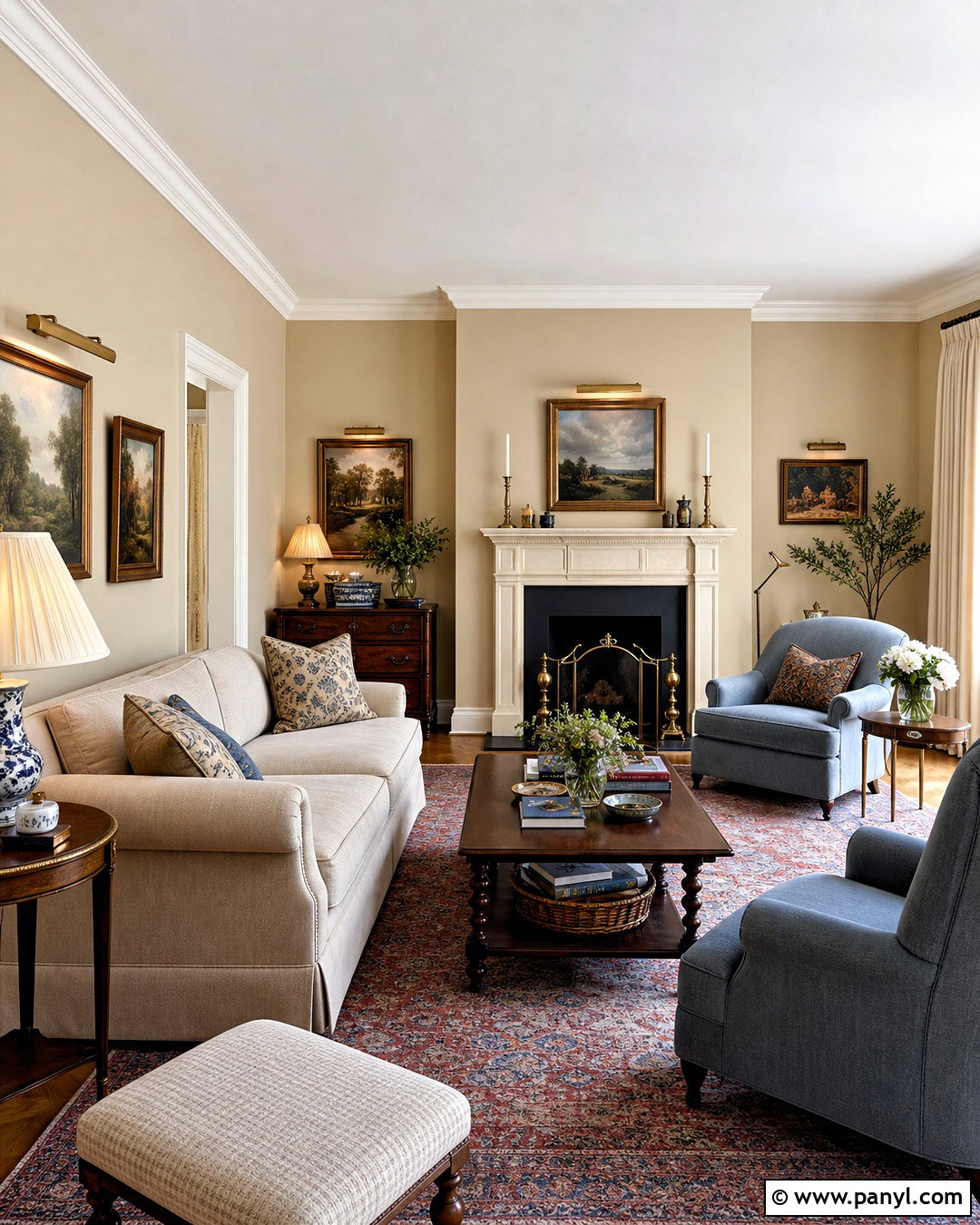 Shaker Beige Traditional Living Room - 20 beige wall paints