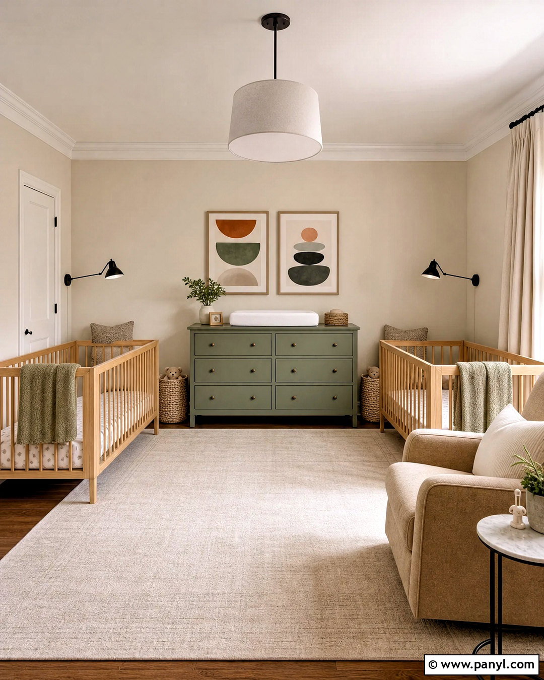 Shared Twin Nursery - 20 unisex nursery ideas