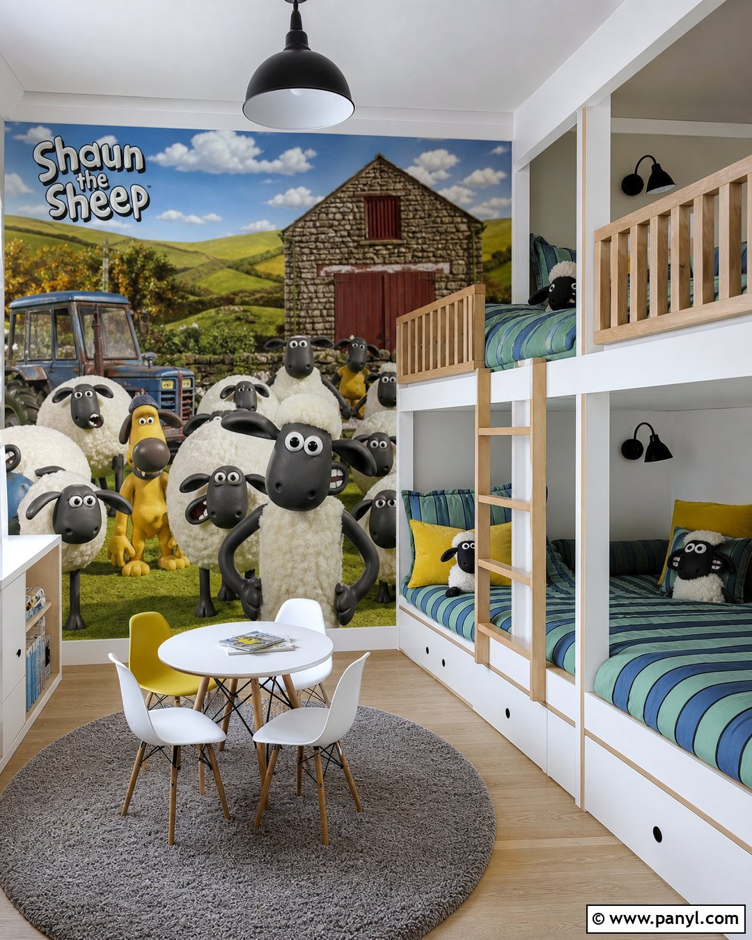 Shaun The Sheep Wallpaper Bunk Room - 25 Shun The Sheep Wallpaper Ideas