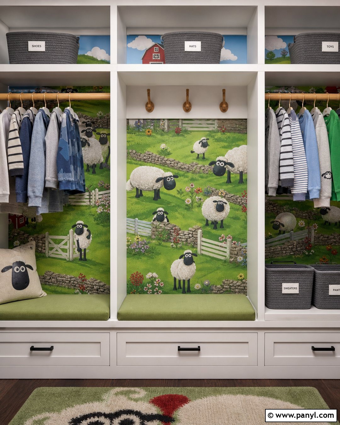 Shaun The Sheep Wallpaper Closet Interior - 25 Shun The Sheep Wallpaper Ideas