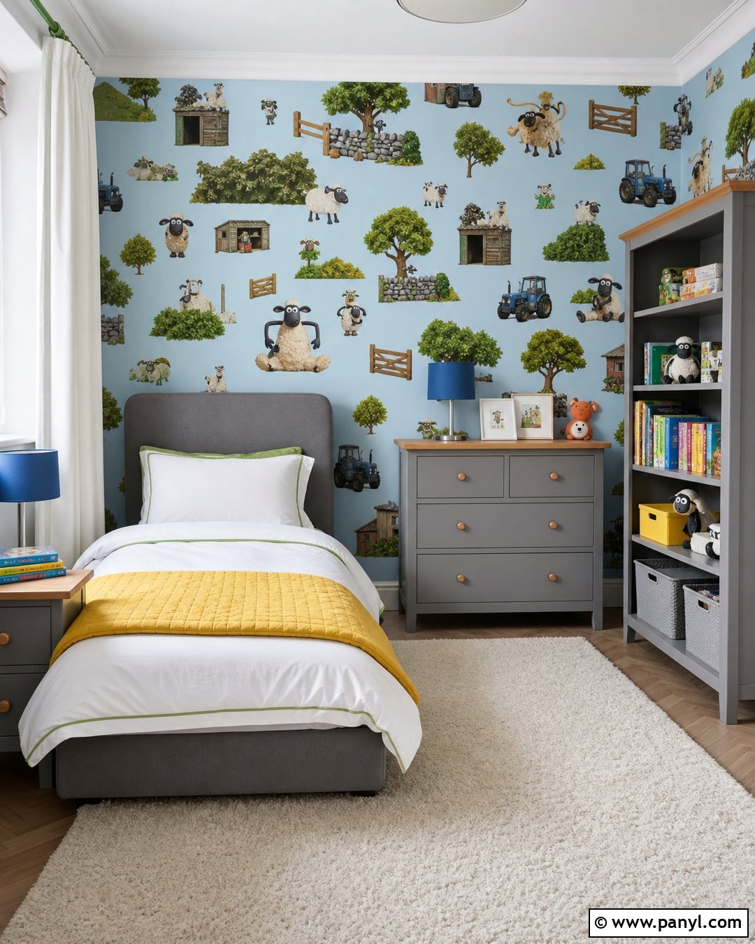 Shaun The Sheep Wallpaper With Gray Furniture - 25 Shun The Sheep Wallpaper Ideas