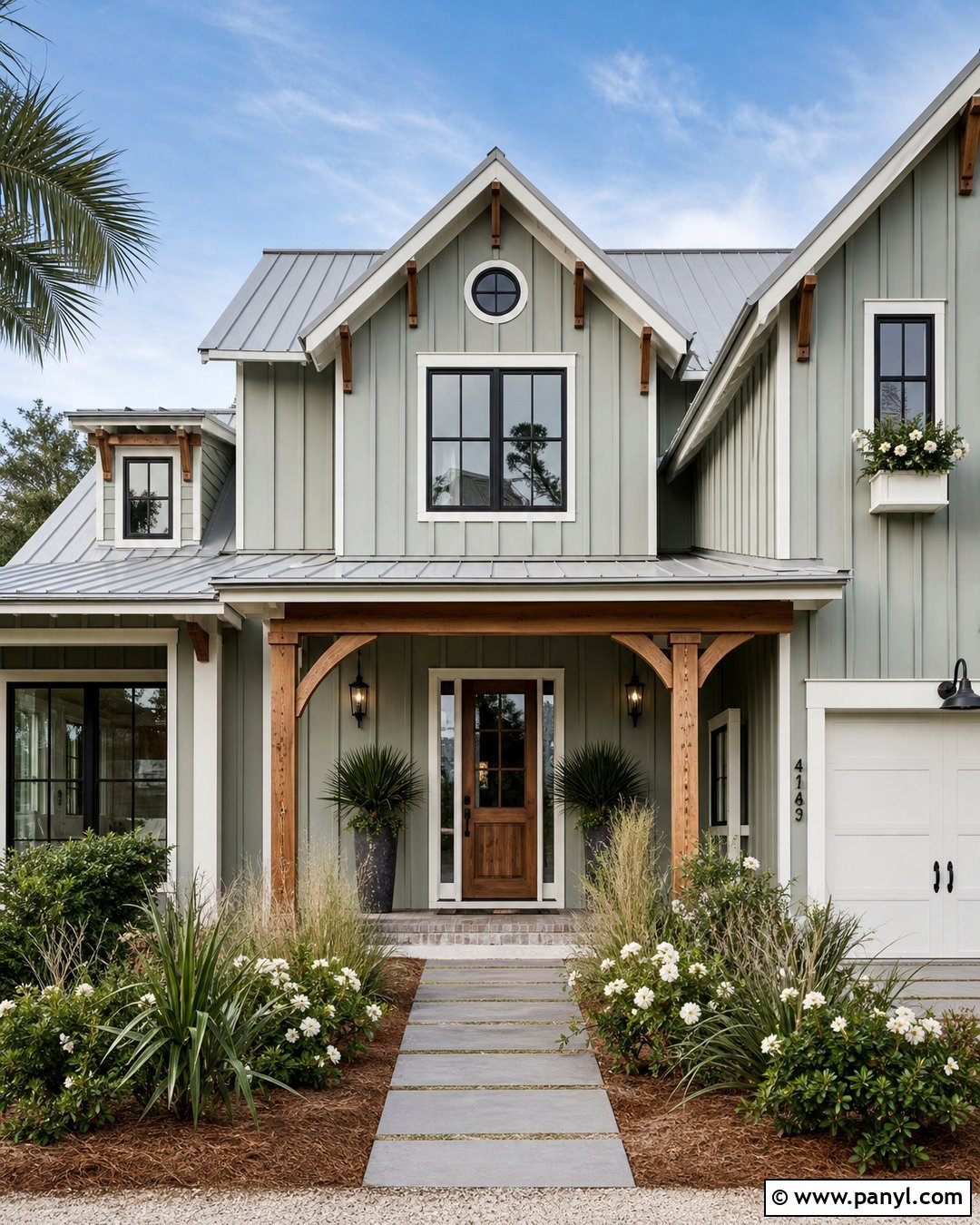 Sherwin-Williams Acacia Haze Green Exterior - 20 Beach House Green Sherwin Williams Ideas