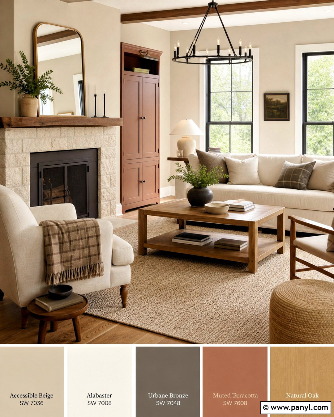 Sherwin Williams Alabaster And Accessible Beige Palette - 20 sherwin williams color palette ideas