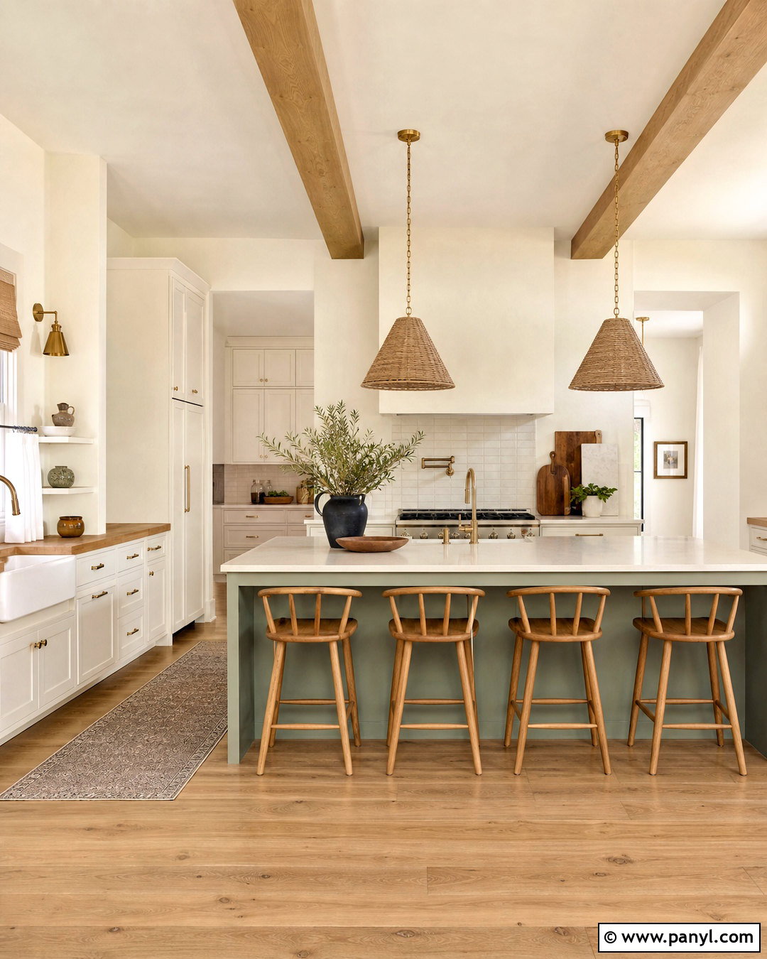 Sherwin-Williams Alabaster Kitchen - 20 white kitchen paint colors